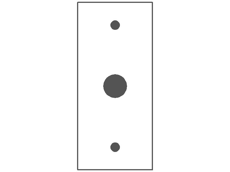 1-Gang, Narrow Size, 2 in. Wide, Telephone Opening, Metallic Finish, Metal Wall Plate Outlet Cover - Made in USA