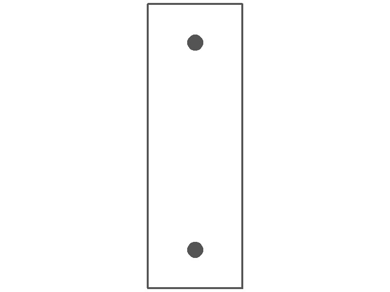 1-Gang, Narrow Size, 1.5 in. Wide, Blank Opening, Metallic Finish, Metal Wall Plate Outlet Cover - Made in USA