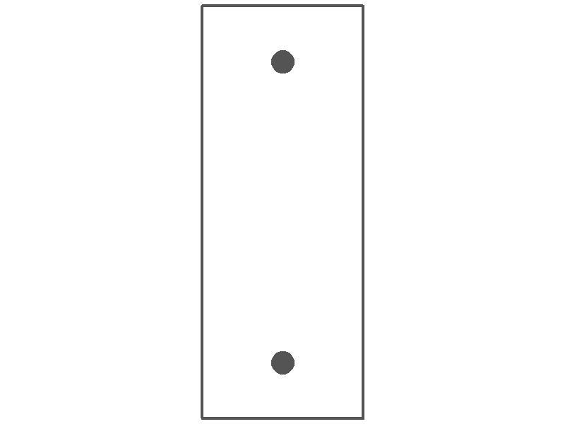 1-Gang, Narrow Size, 1.75 in. Wide, Blank Opening, Metallic Finish, Metal Wall Plate Outlet Cover - Made in USA