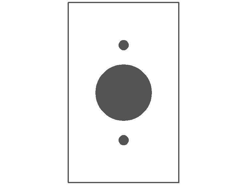 1-Gang Standard Metal Wall Plate – Single Receptacle Opening (1.405 in.) – Ivory Semi-Gloss