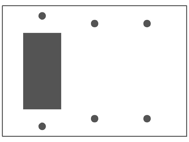 3-Gang, Standard Size, 1 GFI, 2 Blank Openings, Ivory Semi-Gloss Finish, Metal Wall Plate Outlet Cover - Made in USA