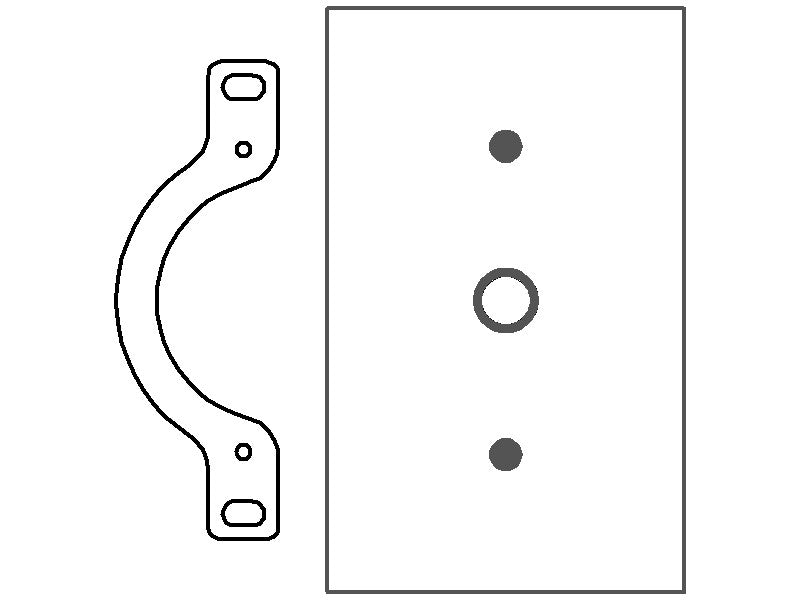1-Gang, Standard Size, 1 Round Telephone Opening with 0.375 in. ID Grommet and Mounting Strap, Brown Semi-Gloss Finish, Painted Metal Wall Plate Outlet Cover - Made in USA