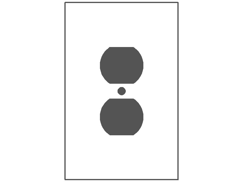 1-Gang, Oversize, 1 Duplex Opening, Brown Semi-Gloss Finish, Painted Metal Wall Plate Outlet Cover - Made in USA