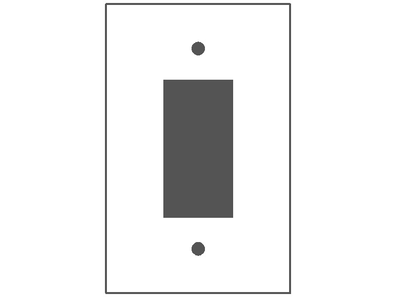 1-Gang, Oversize, 1 GFI Opening, Brown Semi-Gloss Finish, Painted Metal Wall Plate Outlet Cover - Made in USA