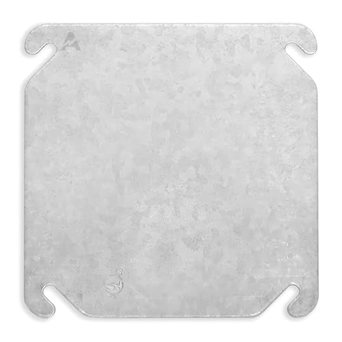 4 inch square flat Galvanized Steel Electrical Box covers