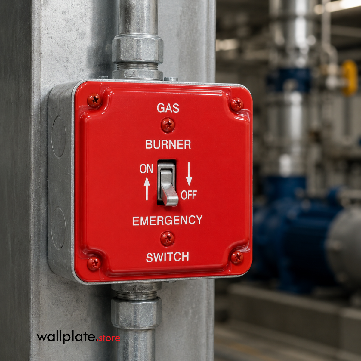 4 Inch Square Gas Burner Toggle Switch Emergency Electrical Box Cover