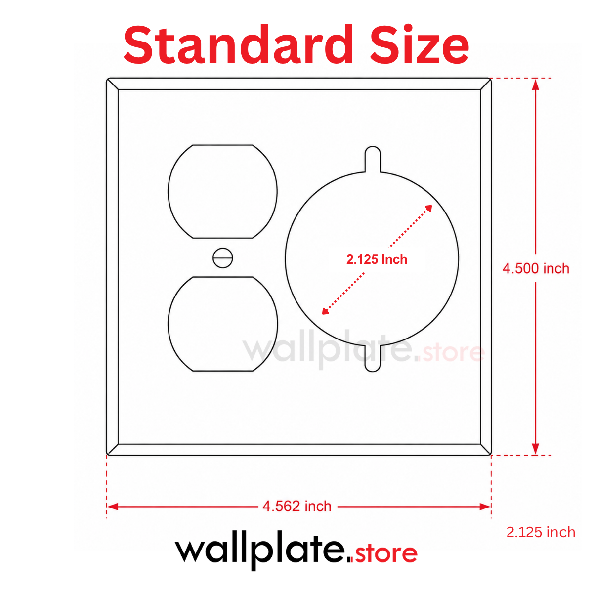 2-Gang, Standard Size, 1 Duplex With 1 30A TL Range/Dryer Receptacle Opening, Gray Semi-Gloss Finish, Painted Metal Wall Plate Outlet Cover - Made in USA