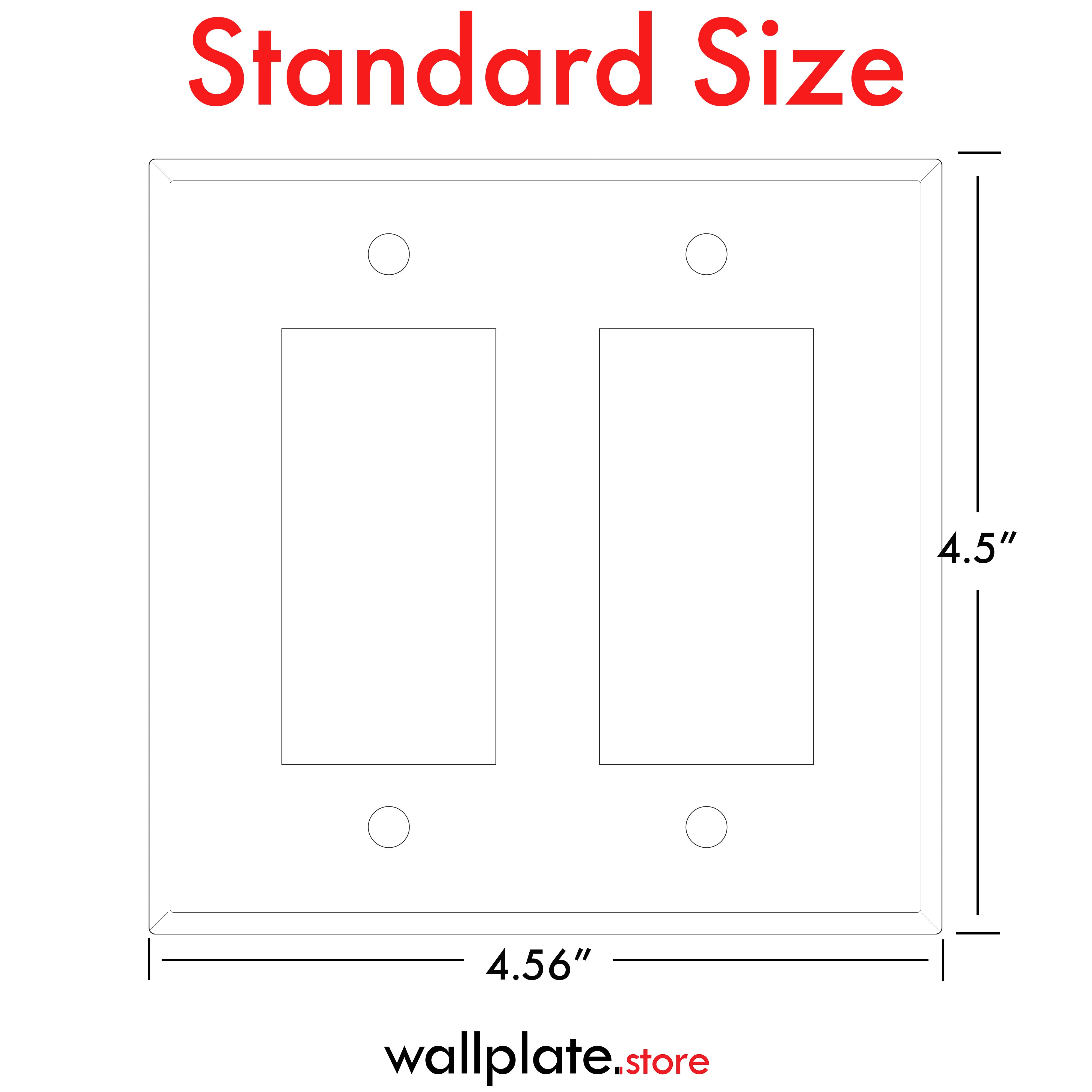 Standard size 2 gang rocker 