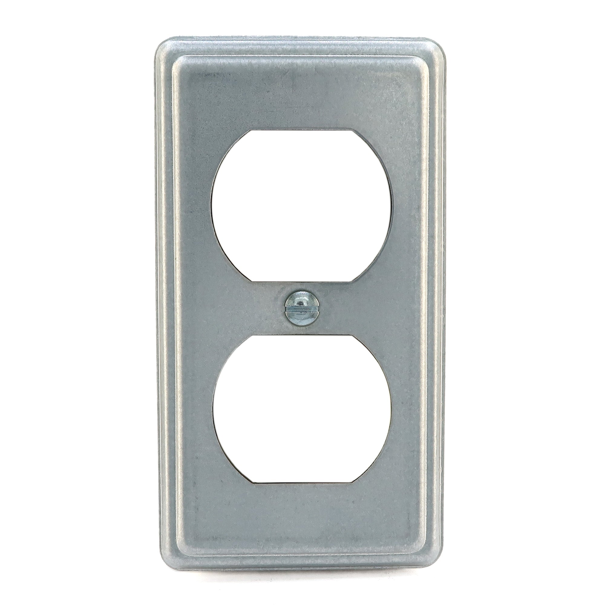 1 Gang Galvanized Steel Duplex Receptacle Utility cover