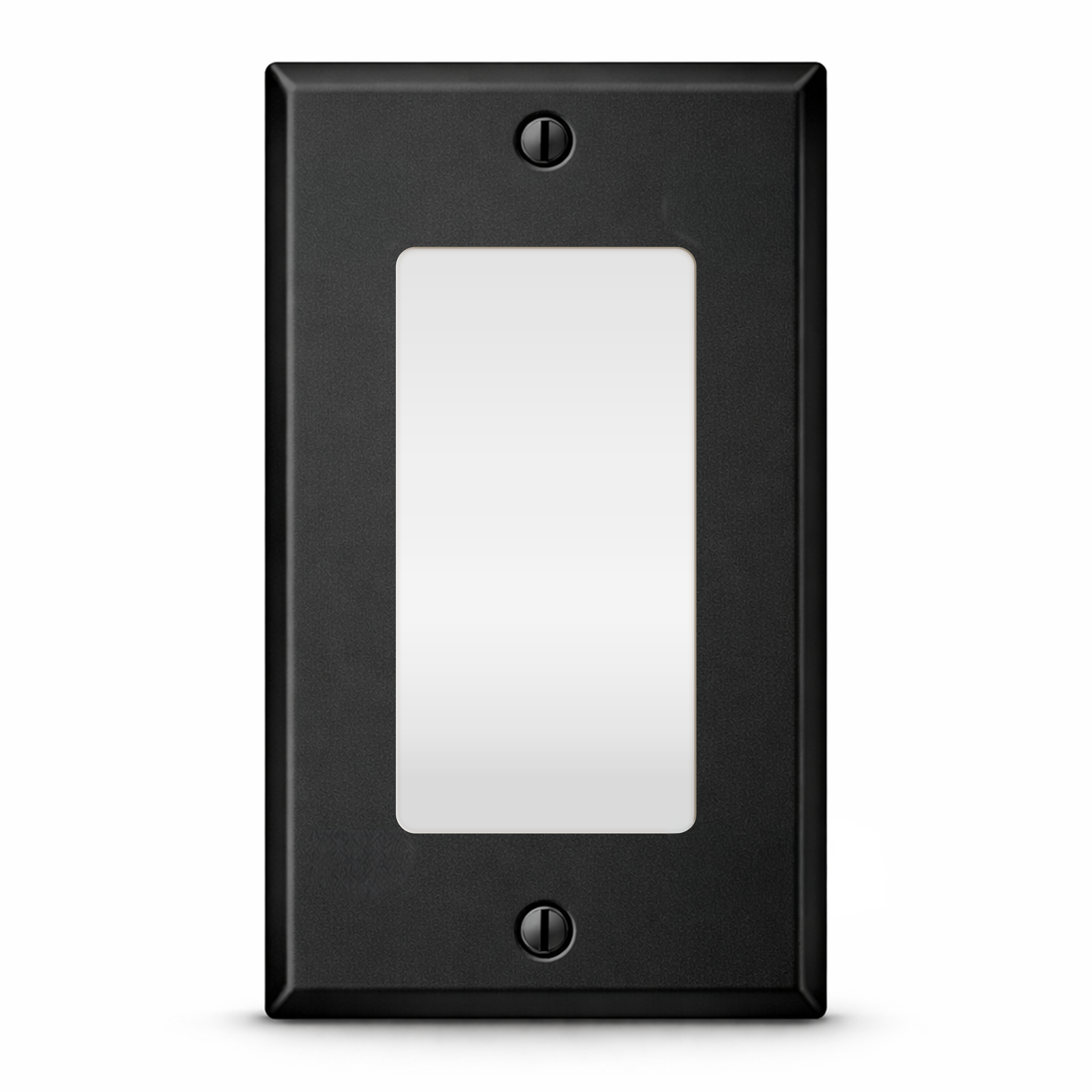 1 Gang GFI, Standard size, Black Painted Metal Wallplate