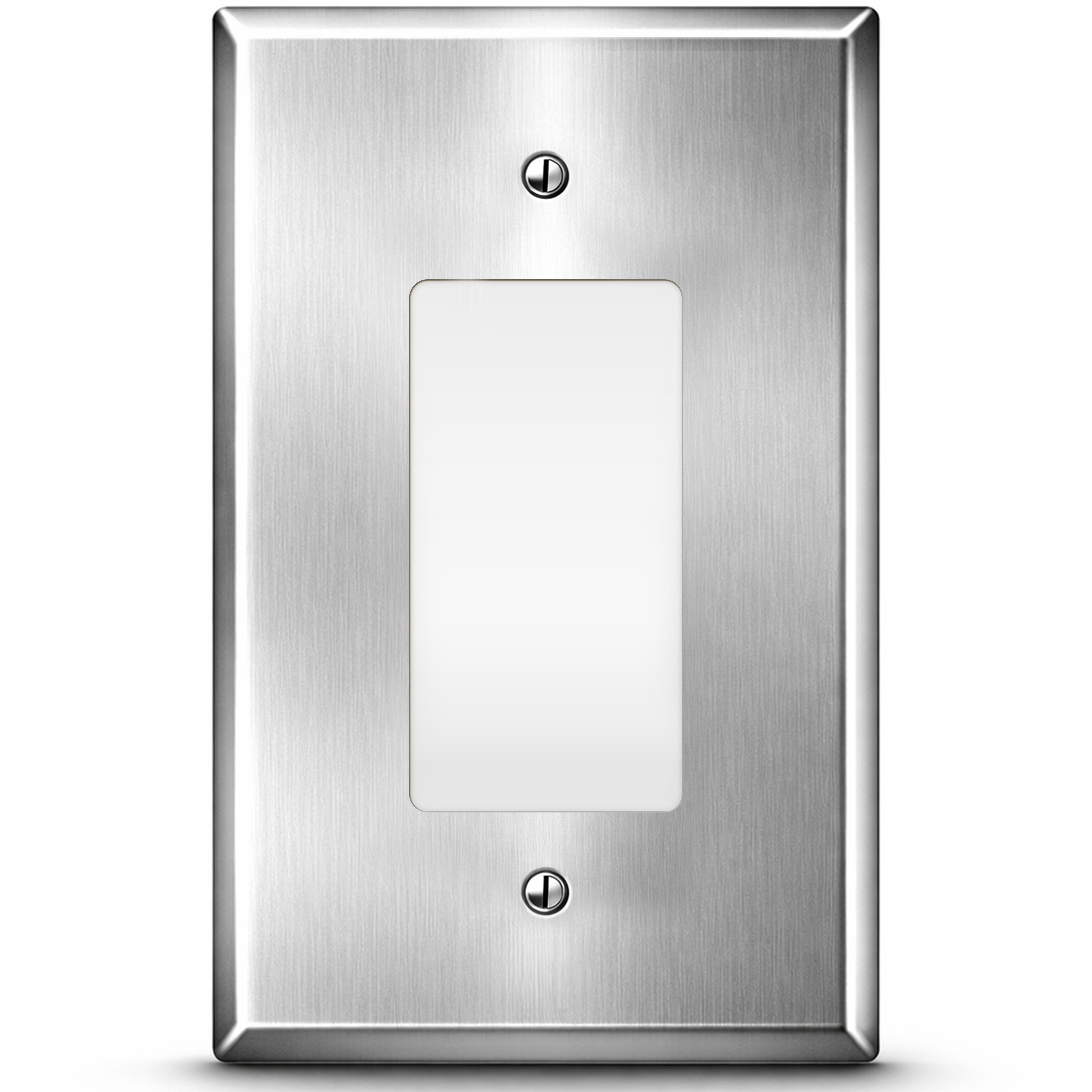 1-Gang Oversized Stainless Steel Rocker Switch Plate – Made in USA