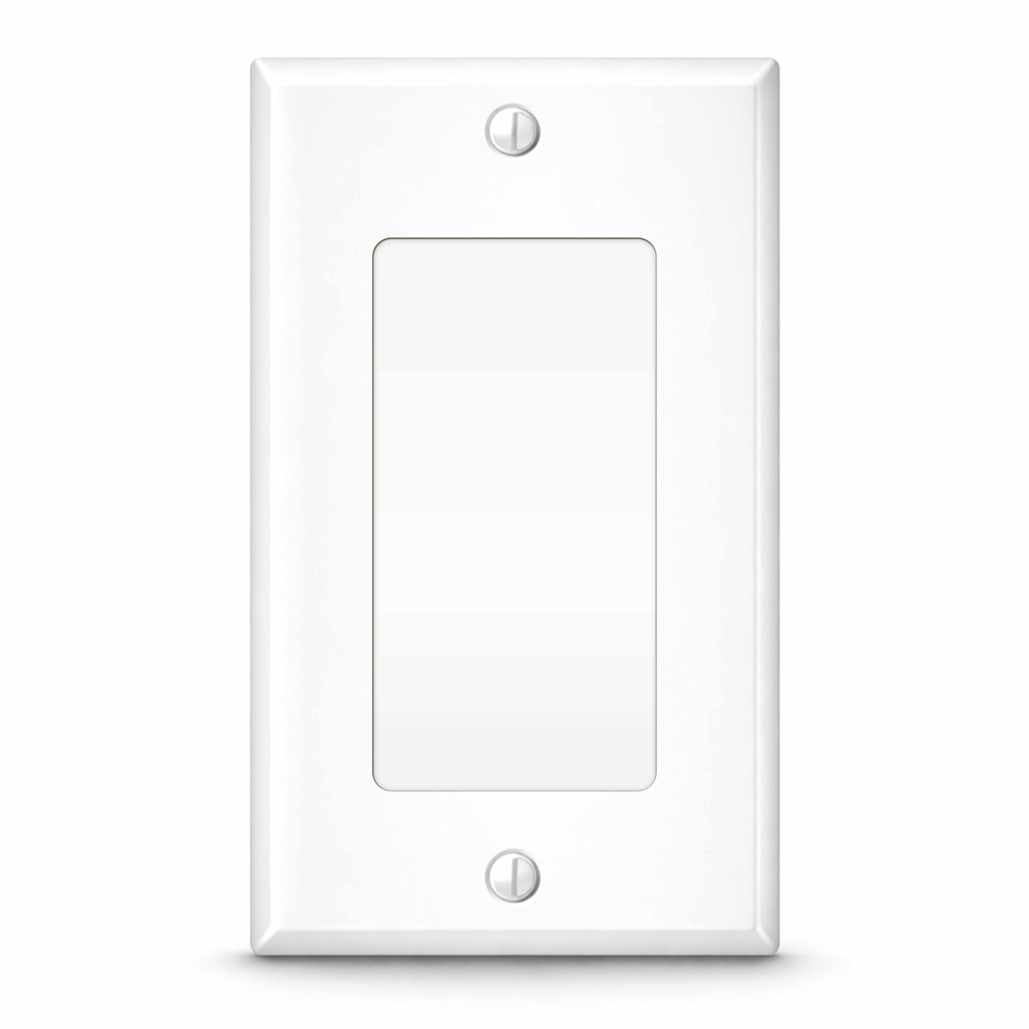 1 Gang White Metal Decora® Style Rocker GFCI Switch Wall Plate Cover